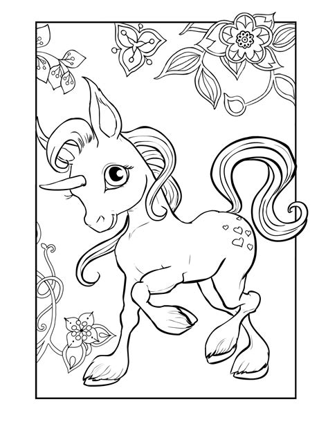 unicorn barbie coloring page  file include svg png eps dxf