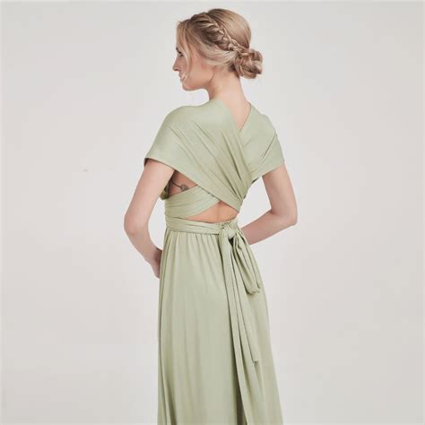 Sage Green Infinity Bridesmaid Dress In 31 Colors – Worn To Love
