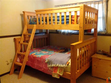 Woodwork Diy Twin Over Queen Bunk Bed Pdf Plans