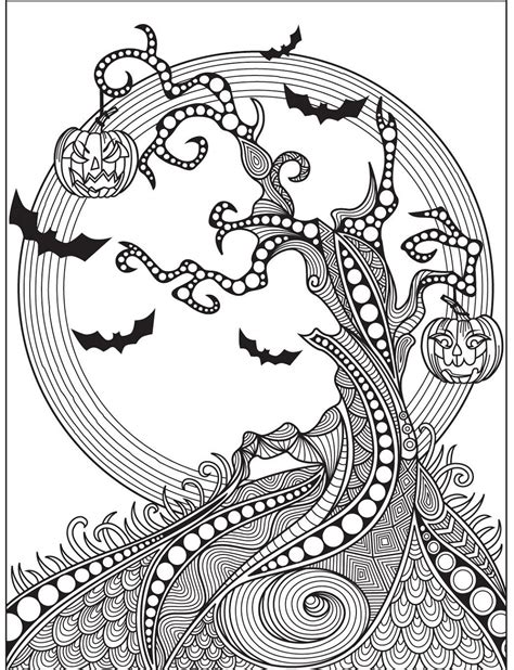 halloween art coloring pages  adults  worksheets ninjago