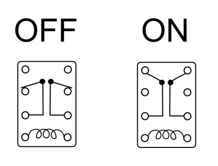 wiring diagram  dpdt relay