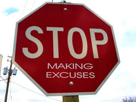 Stop Making Excuses For Your Poor Health Habits