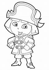 Pirate Coloring Pages Little Pirates Kids Categories Dora Cartoon Coloringonly sketch template