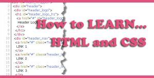 learning html  css coding