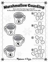 Worksheets Pajama Worksheet Cocoa Educational Marshmallows Doug Numbers Melissaanddoug sketch template