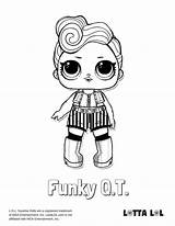 Lol Coloring Pages Doll Surprise Dolls Qt Printable Funky Kids Sister Bee Big Lotta Colouring Color sketch template
