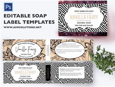 printable soap label templates inspirational graphic design