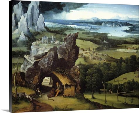 Landscape With Saint Jerome By Joachim Patinir Wall Art