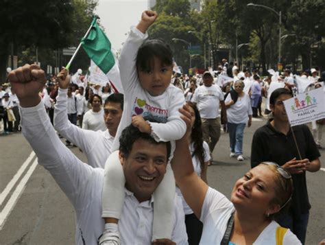tens of thousands march against same sex marriage in mexico inquirer news