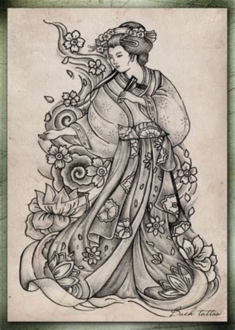 japanese geisha tattoo designs  tattoos