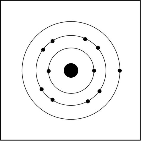 simple representation   sodium atom  scientific diagram