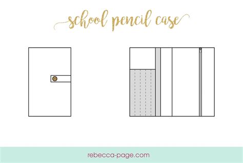 pencil case pattern   school rebecca page