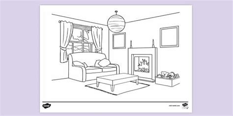 furniture colouring colouring sheets twinkl