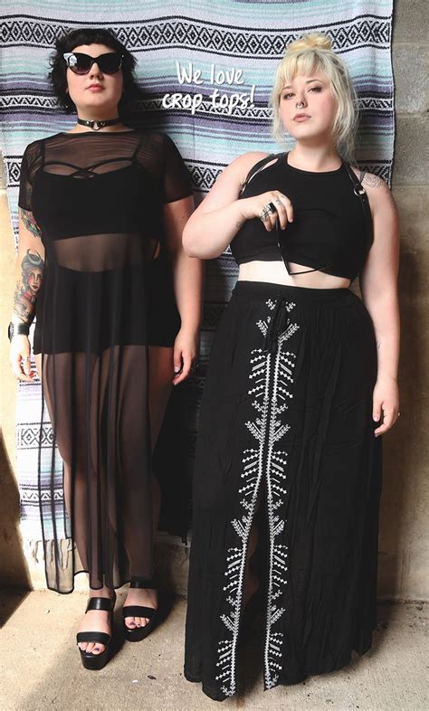 summer goth layers for days crop tops harnesses and mesh cool for the summer and cute as