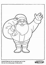Coloring Pages Kidloland Claus Santa Worksheets Christmas Printable sketch template