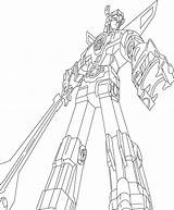 Voltron Coloring Pages Printable Lineart Popular Legendary Defender Library Clipart Template Coloringhome Sketch Line sketch template