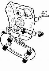 Spongebob Skateboarding Skate Skateboard Esponja Andando Squarepants Waluigi Skater Colorier Bestcoloringpagesforkids Joue Tudodesenhos Kidsplaycolor sketch template