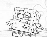 Spongebob Coloring Squarepants Pages Printable Print sketch template