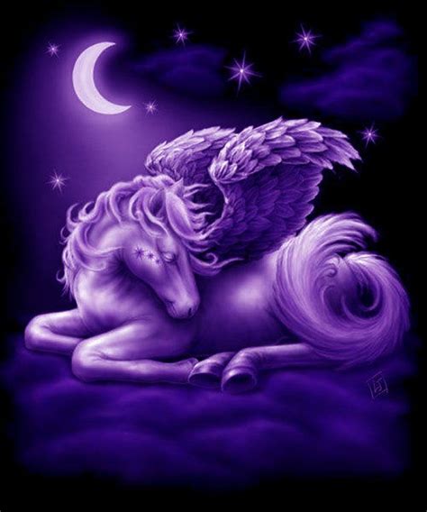 purple pegasus art unicorn  fairies unicorn fantasy