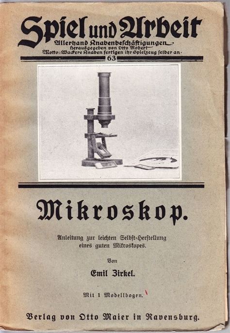 mikroskop anleitung zur leichten selbstherstellung eines guten