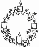 Advent Christmas Wreath Candles Coloring Candle Printable Drawing Pages Colouring Wreaths Resources Choose Board Kids sketch template