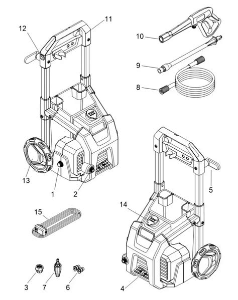 karcher   electric pressure washer machine parts list manuals