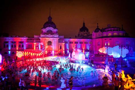 szechenyi bath pool party budapest perfect  budapest thermal