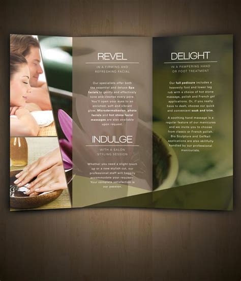 examples  spa brochure designs jayce  yesta