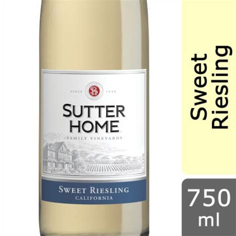 sutter home sweet riesling white wine  ml kroger