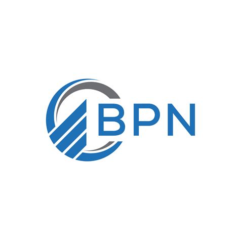 bpn flat accounting logo design  white background bpn creative