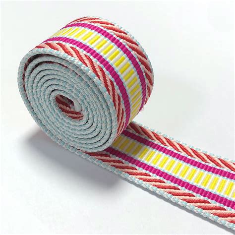cotton webbing  mm striped webbing colorful ribbon bag belt cloth belt canvas webbing shape