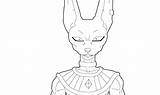 Beerus Dragon Ball Pages Super Coloring Sketch Template sketch template