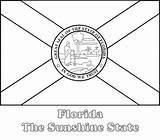 Florida Flag State Coloring Pages Flags Netstate Printable Fl Color States Large Homeschooling sketch template