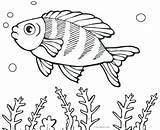 Fish Coloring Pages Fishing Cartoon Saltwater School Puffer Real Color Boy Printable Getcolorings Template Lure Shape Getdrawings Colorin Print Colorings sketch template
