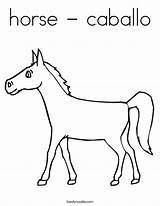 Coloring Horse Caballo Built California Usa Print sketch template