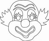 Clown Circus Printable sketch template