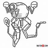 Fallout Mister Sketchok Robots sketch template