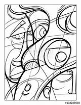 Cubism Coloring Cubist Drawing Faces Getdrawings sketch template