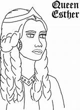 Queen Esther Coloring Printable Pages Getcolorings sketch template
