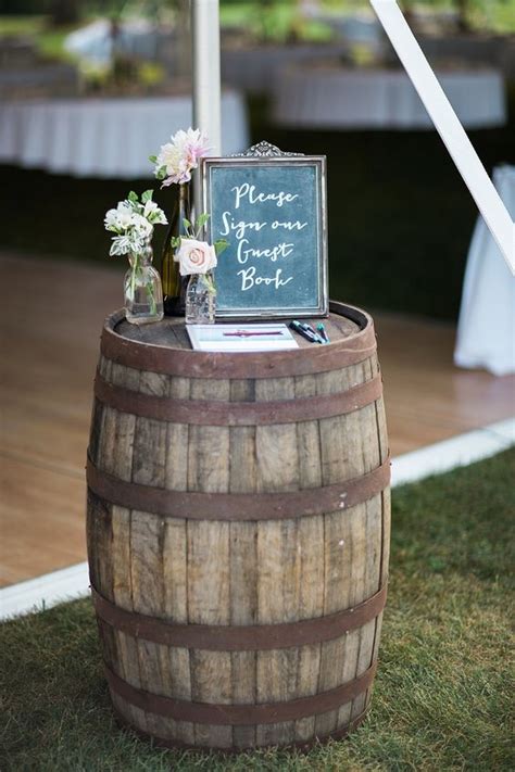 rustic country wine barrel wedding ideas page