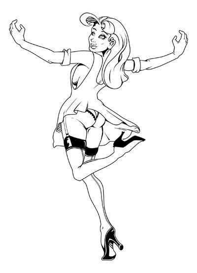 sexy schoolgirl coloring pages