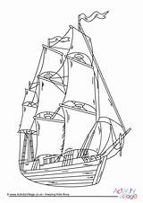 Ship Pirate Colouring Pages Drawing Coloring Sunken Getdrawings Become Member Log Pirates Activityvillage Village Activity Explore sketch template