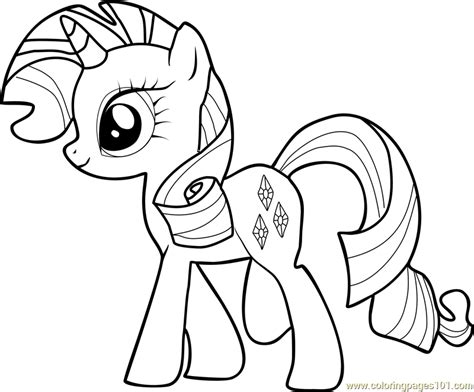 pony coloring pages rarity