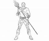 Aquaman Coloring Pages Dc Universe Character Superhero Rangers Power God Print sketch template