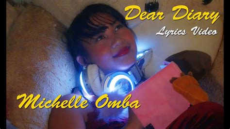 Dear Diary Michelle Omba Official Lyrics Video Youtube