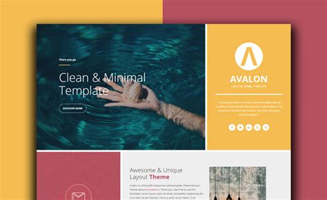 single page website template html   cont vrogueco