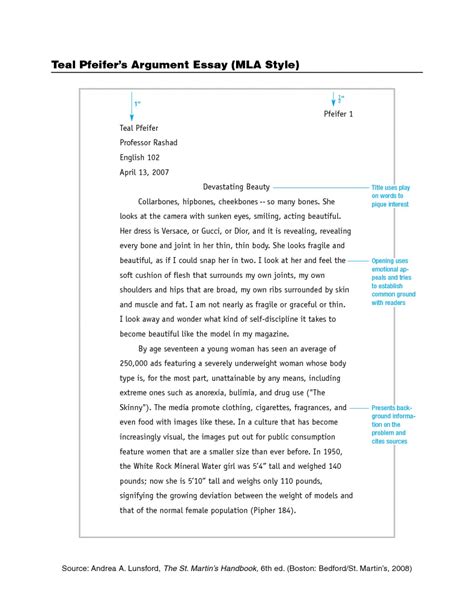 essay  mla format template thatsnotus