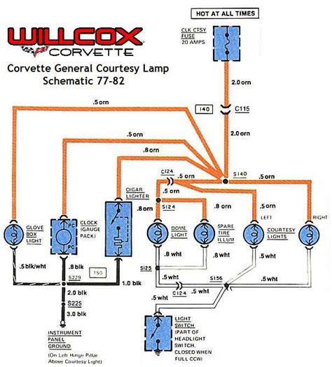 corvette wiring diagram schematic