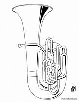 Tuba Instrumente Instrument Desenho Trombeta Hellokids Ausmalen Musicals Tenorhorn Musicais Malvorlage Instrumentos Egli Christian sketch template