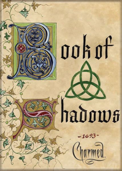 Original Charmed Tv Series Book Of Shadows Cover